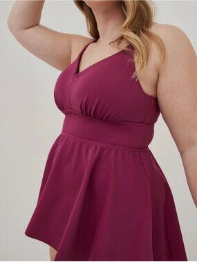 Torrid purple swim top 2/DD